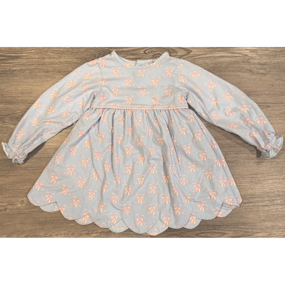 Boutique Ballet Slipper Dress with Scalloped Hem Toddler Girls Size 2